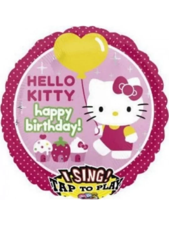 Musikalische Hello Kitty Folienballons 60cm Folienballons