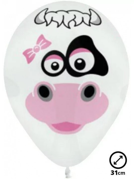 6 Ballons Ø 30cm Cows Ballons Motifs & Message