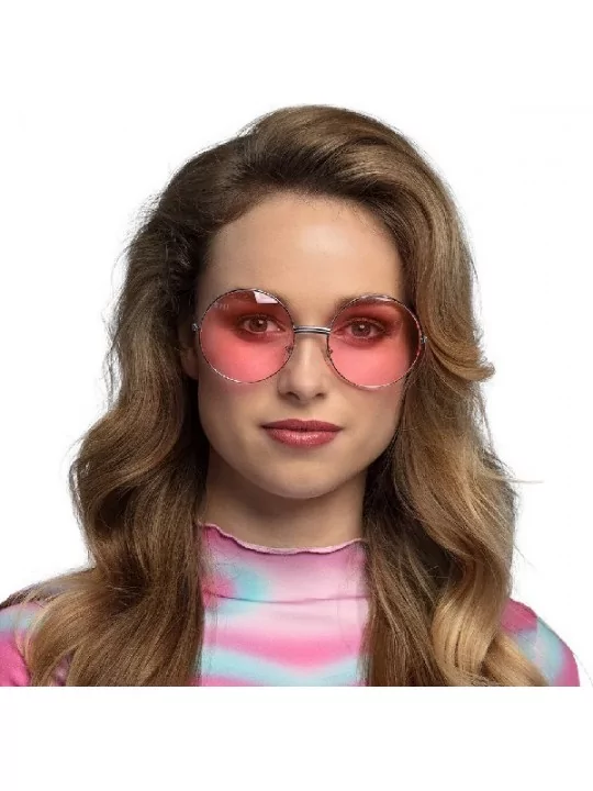 Lunettes Party Hippie XL rose Imitations