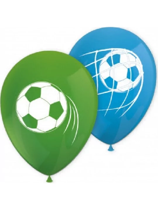 8 Ballons 30cm Soccer Fans Ballons Motifs & Message