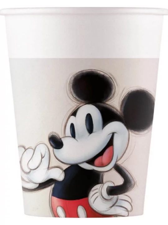 8 Pappbecher 20cl Disney 100 Geschirr und Servietten