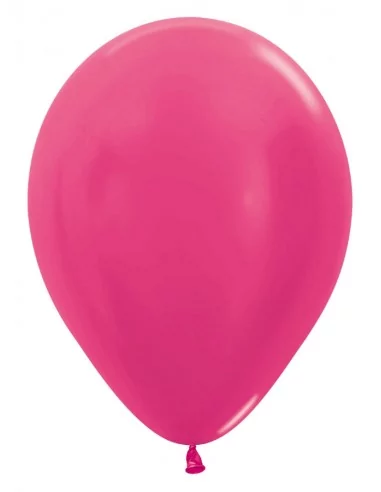 50 Ballons Sempertex Ø 30cm métallisé fuchsia Ballons latex