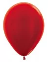 12-515 - 50 Ballons Sempertex Ø 30cm métallisé rouge