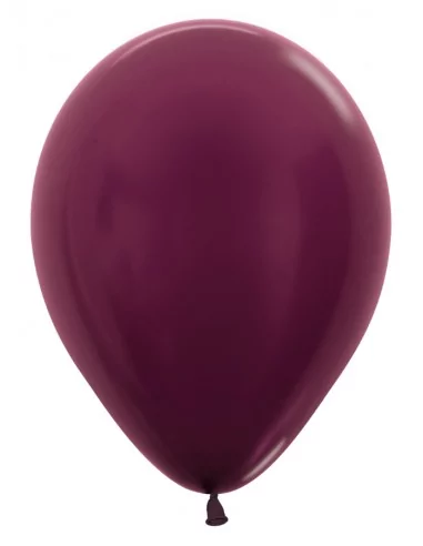 50 Ballons Sempertex Ø 30cm metallisiert Bordeaux Latex Ballons