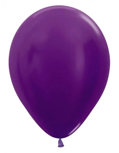 50 Ballons Sempertex Ø 30cm métallisé Violet Ballons latex