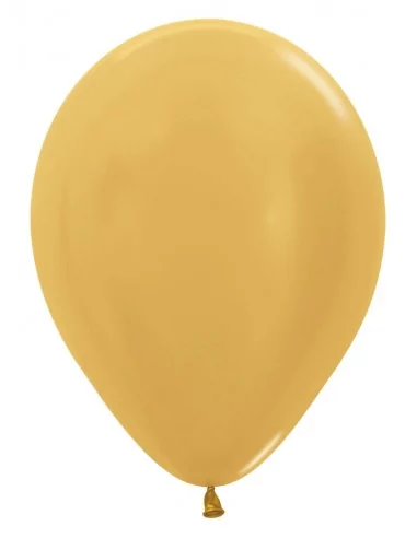 50 Ballons Sempertex Ø 30cm métallisé Or Ballons latex