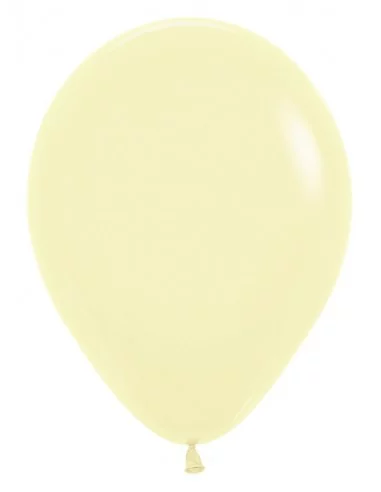 50 Ballons Sempertex Ø 30cm Pastel Gelb Latex Ballons