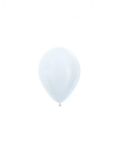 50 Ballons Sempertex Ø 13cm Satin weiss Mini-Luftballons 13cm