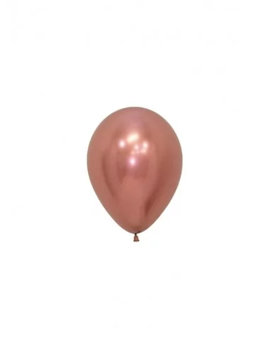 50 Ballons Sempertex Ø 13cm Reflex rosa gold Mini-Luftballons 13cm