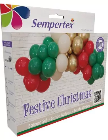 Kit Ballon-Girlande Festive Christmas Latex Ballons