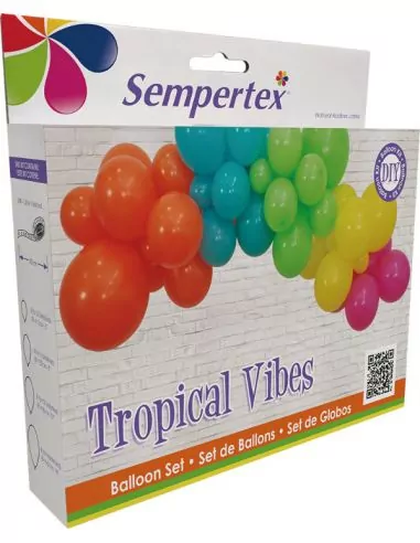 Kit de Ballons Guirlande Tropical Vibes Ballons latex