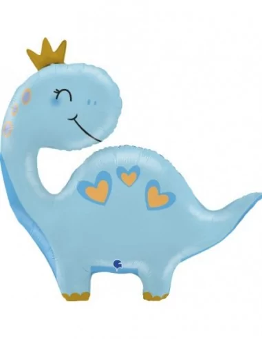 Ballon alu figurine Prince Dino bleu 70cm Ballons alu