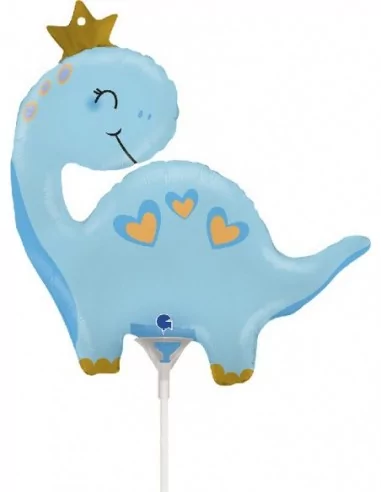 Ballon alu figurine Prince Dino bleu 30cm Ballons alu