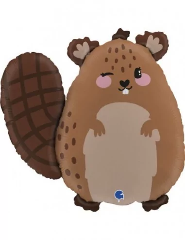 Ballon alu figurine Beaver 55cm Ballons alu