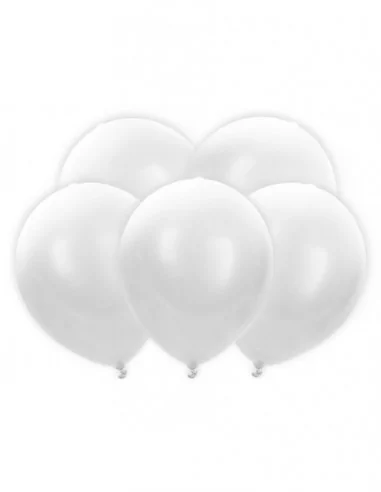 5 LED-Ballons 30cm weiss Spezielle Ballons