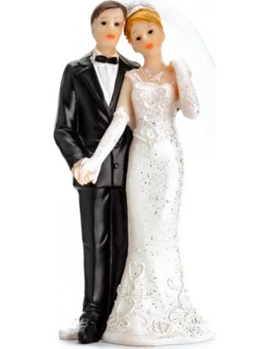 Figur Hochzeitspaar 11cm Tischdeko & Kerzen