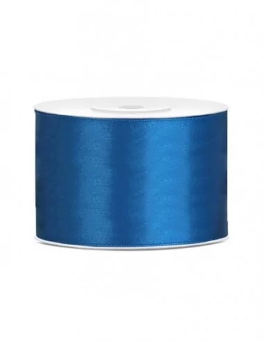 25m Satinband 50mm blau Saal Deko