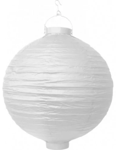 Lampion Chinoise LED 20cm blanche Déco Salle