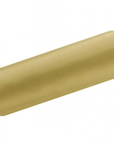 9m Satinband glatt 16cm gold Saal Deko