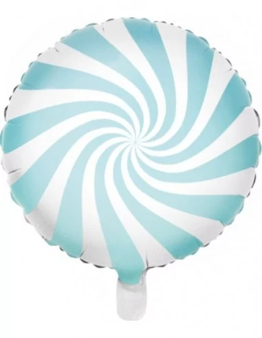 Ballon alu Bonbon 35cm bleu clair Ballons alu