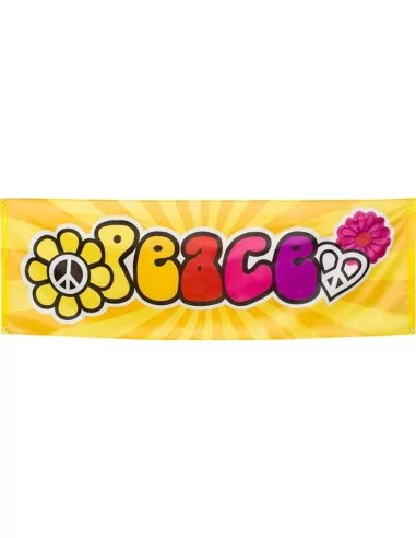 Stoff-Banner -Peace- 74x220cm Saal Deko