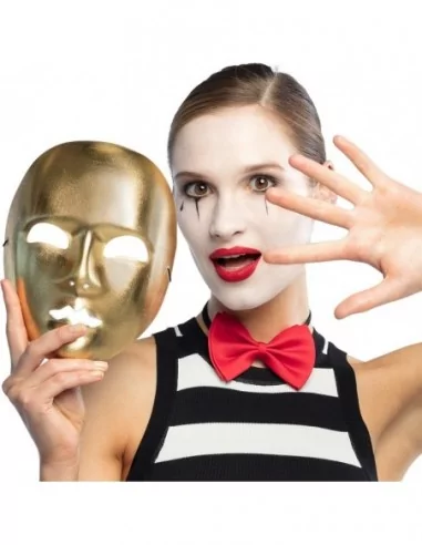 Mime gesichtsmaske gold Imitationen