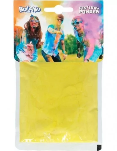 Poudre de couleur Holi 70gr jaune Articles de fêtes