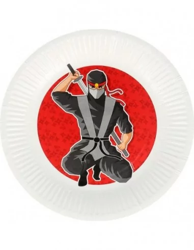 8 Assiettes carton 23cm Ninja Art de la table