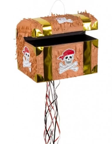 B30935 - Piñata à Ficelles Coffre Pirate 30cm