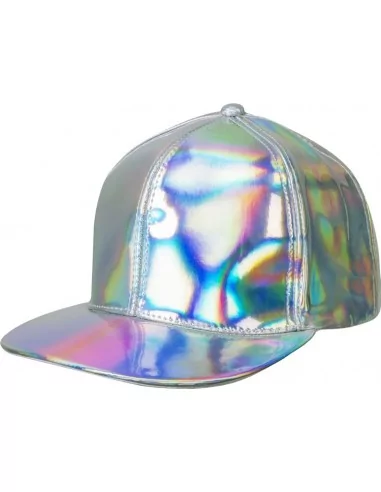 B04297 - Hologramm-Mütze silber verstellbar