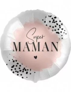 Ballon alu 38cm -Super Maman- Ballons Motifs & Messages