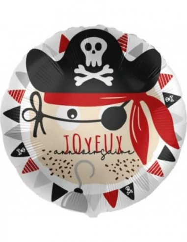 Folienballon 38cm Pirates -Joyeux Anniversaire- Folienballons Motive