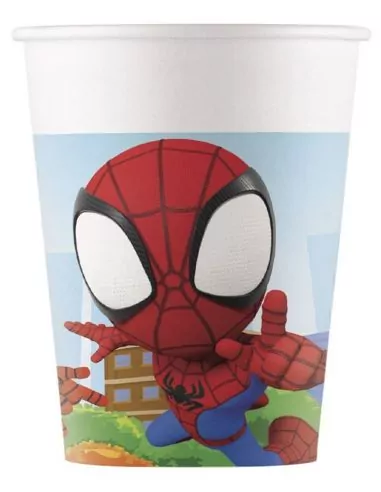 8 Gobelets plastique 20cl Spidey & Friends Vaisselles & Serviettes