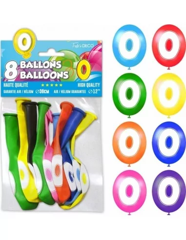 8 Ballons 28cm -0-