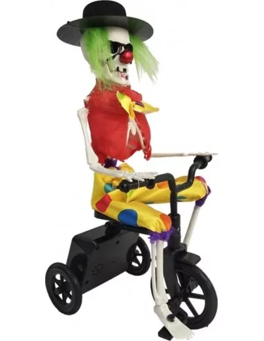 Clown à vélo animé et son