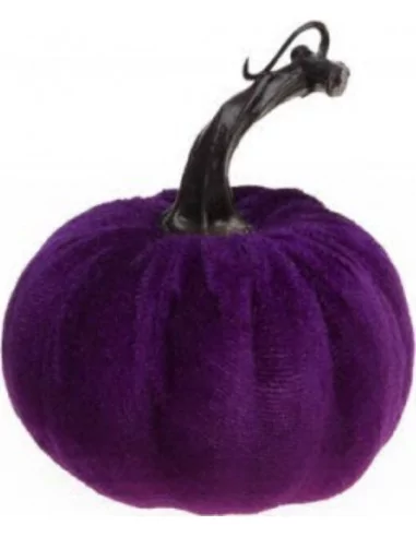 Citrouille Velours Violet 10cm