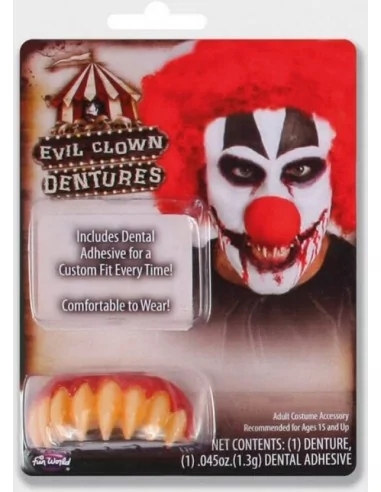 Dentier avec pâte Clown Tueur