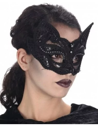 Masque Chat Noir Dentelle