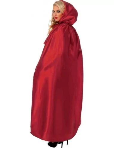 Location Cape avec Capuche Satin Bordeaux