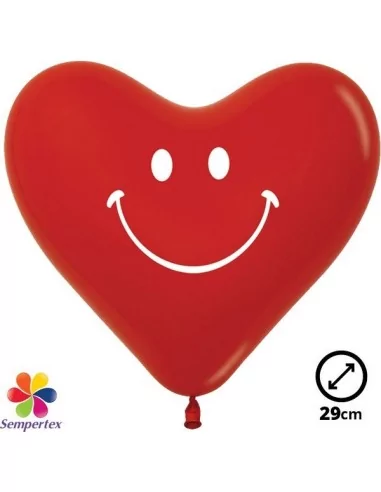 12 Ballons Sempertex Coeur Ø 28cm Fashion rouge