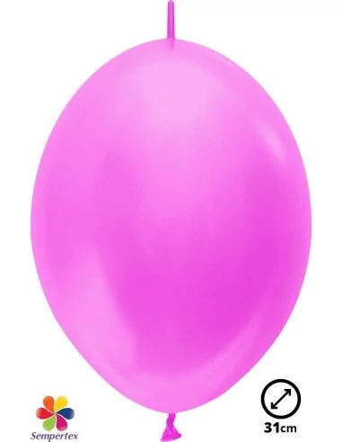 50 Ballons Linkoloon Ø 30cm metallisiert Fuchsia