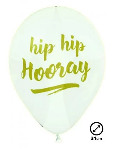 6 Ballons Ø 30cm Hi Hop Hourray