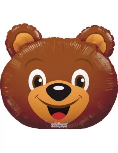 Petit Ballon alu Mini-Tête d'Ours 35cm