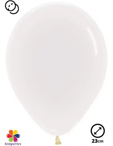 100 Ballons Sempertex Ø 23cm Crystal Transparent