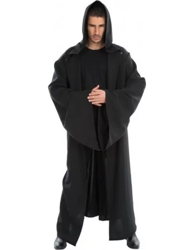 Cape avec Capuche et Manches Knight en noir 180cm