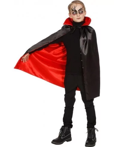 Dracula-Umhang Kinder rot 140cm