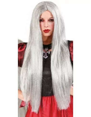 Perruque Cheveux gris Extra Long