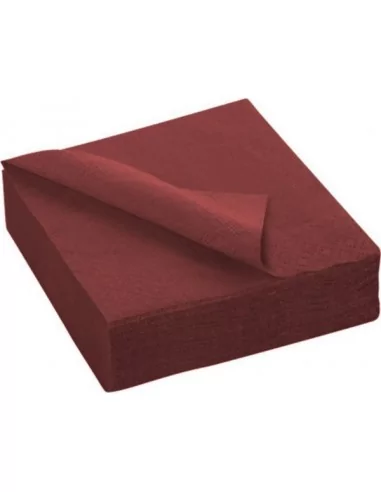 50 Servietten 2-lagig bordeaux 40x40cm