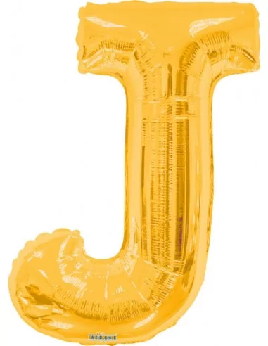 Folienballon Buchstabe J gold 87cm