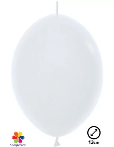 100 Ballons Sempertex Linkoloon Ø 13cm Fashion blanc